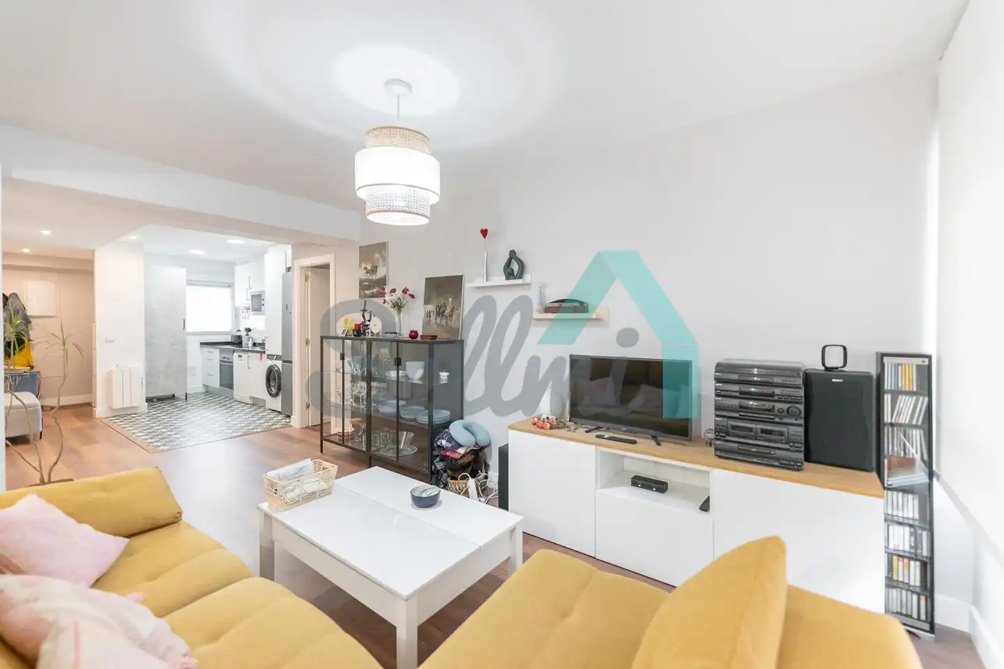 Sala de estar de Piso de alquiler en Gijón  con Calefacción y Amueblado