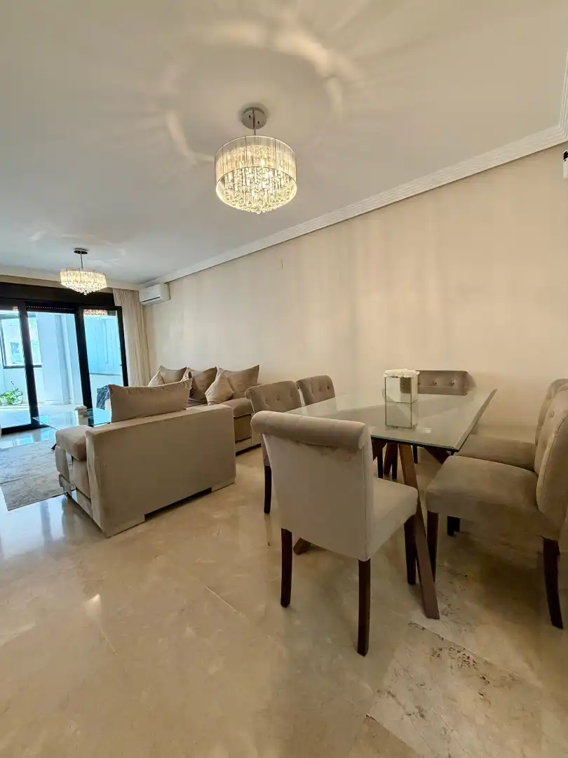 Esszimmer von Wohnungen zum Verkauf in Marbella mit Klimaanlage, Heizung und Terrasse