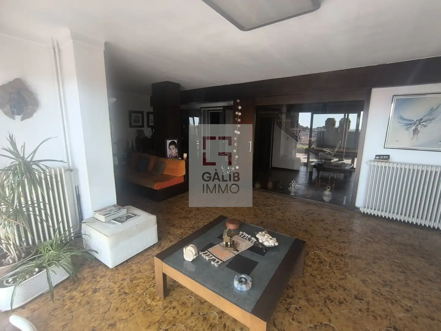 Sala de estar de Ático en venta en Figueres con Aire acondicionado, Calefacción y Terraza