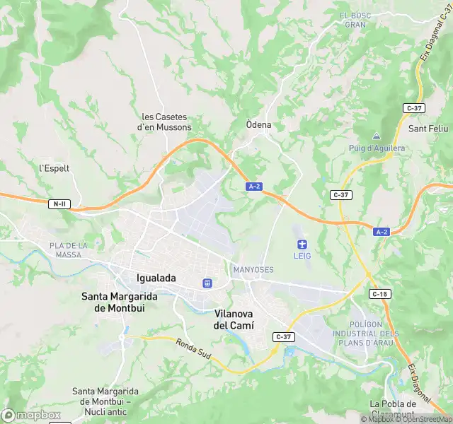 Vista exterior de Piso en venta en Igualada