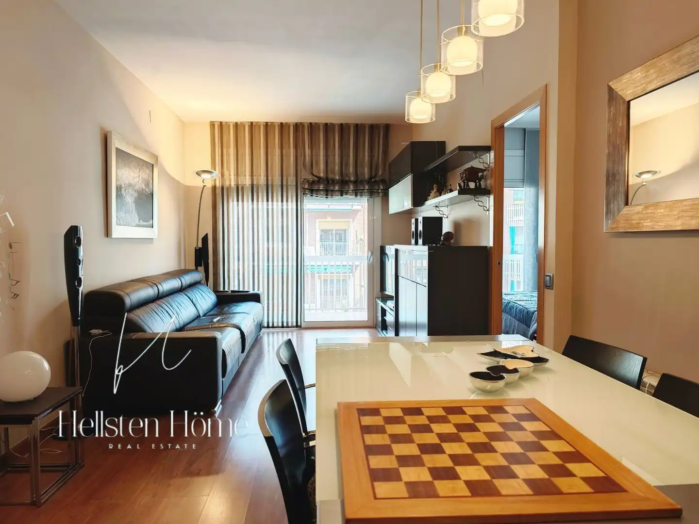 Sala de estar de Piso de alquiler en Barcelona con Aire acondicionado y Terraza