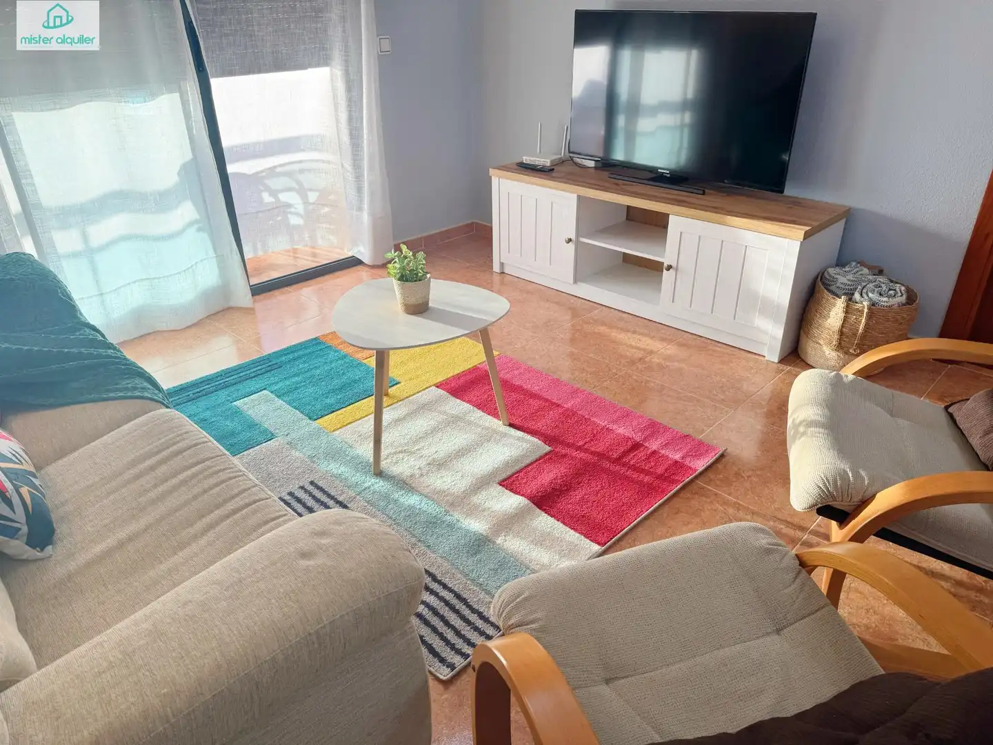 Living room of Apartments for rent in El Campello  with Air Conditioner, Heating and Private garden