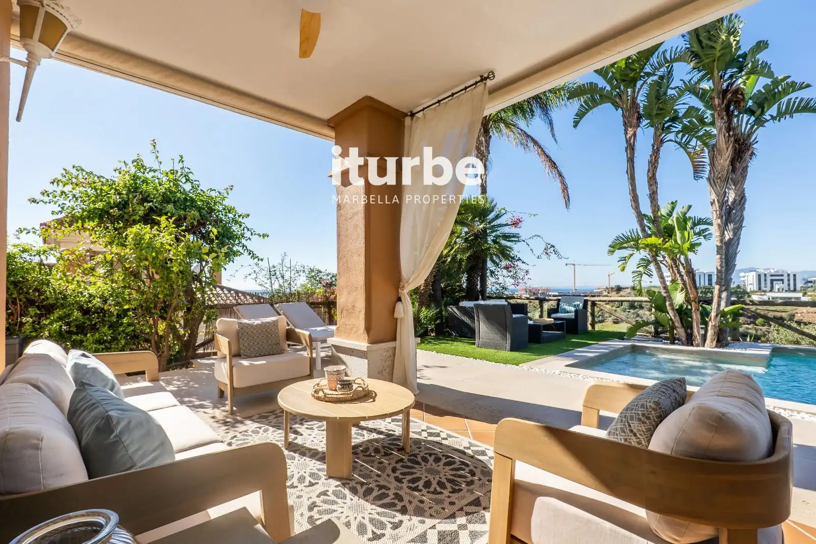 Terrace of Houses for rent in Marbella  with Air Conditioner, Heating and Private garden