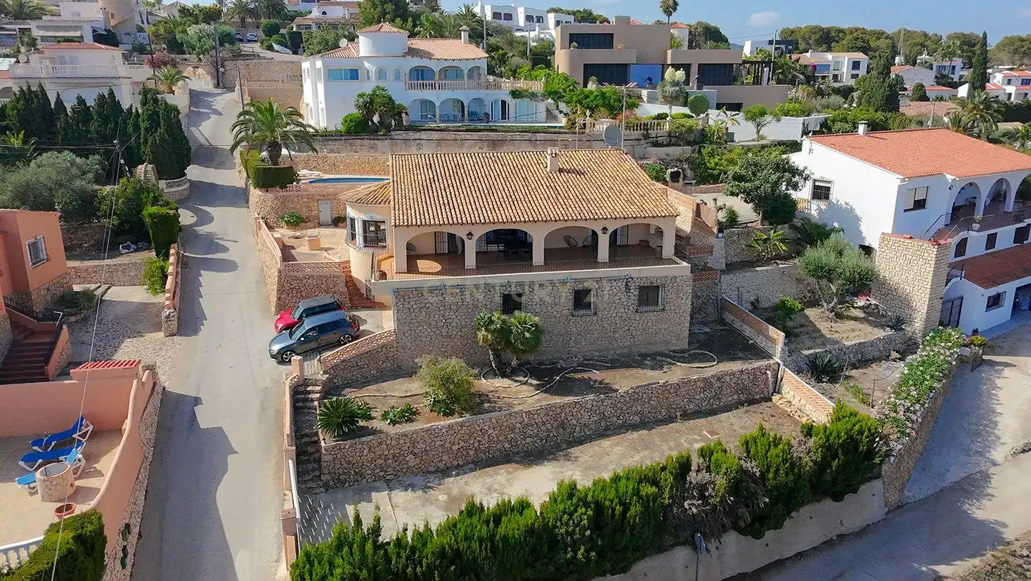 Exterior view of Houses for sale in Calpe / Calp  with Private garden, Storage room and Swimming Pool