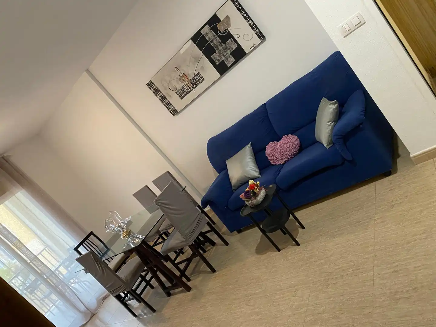 Sala de estar de Casa o chalet en venta en Mazarrón con Aire acondicionado, Terraza y Amueblado