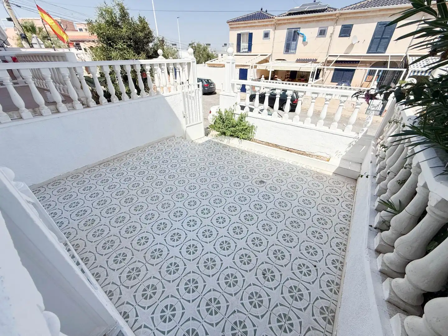 Terrasse von Haus oder Chalet zur Miete in Santa Pola mit Klimaanlage, Heizung und Privatgarten