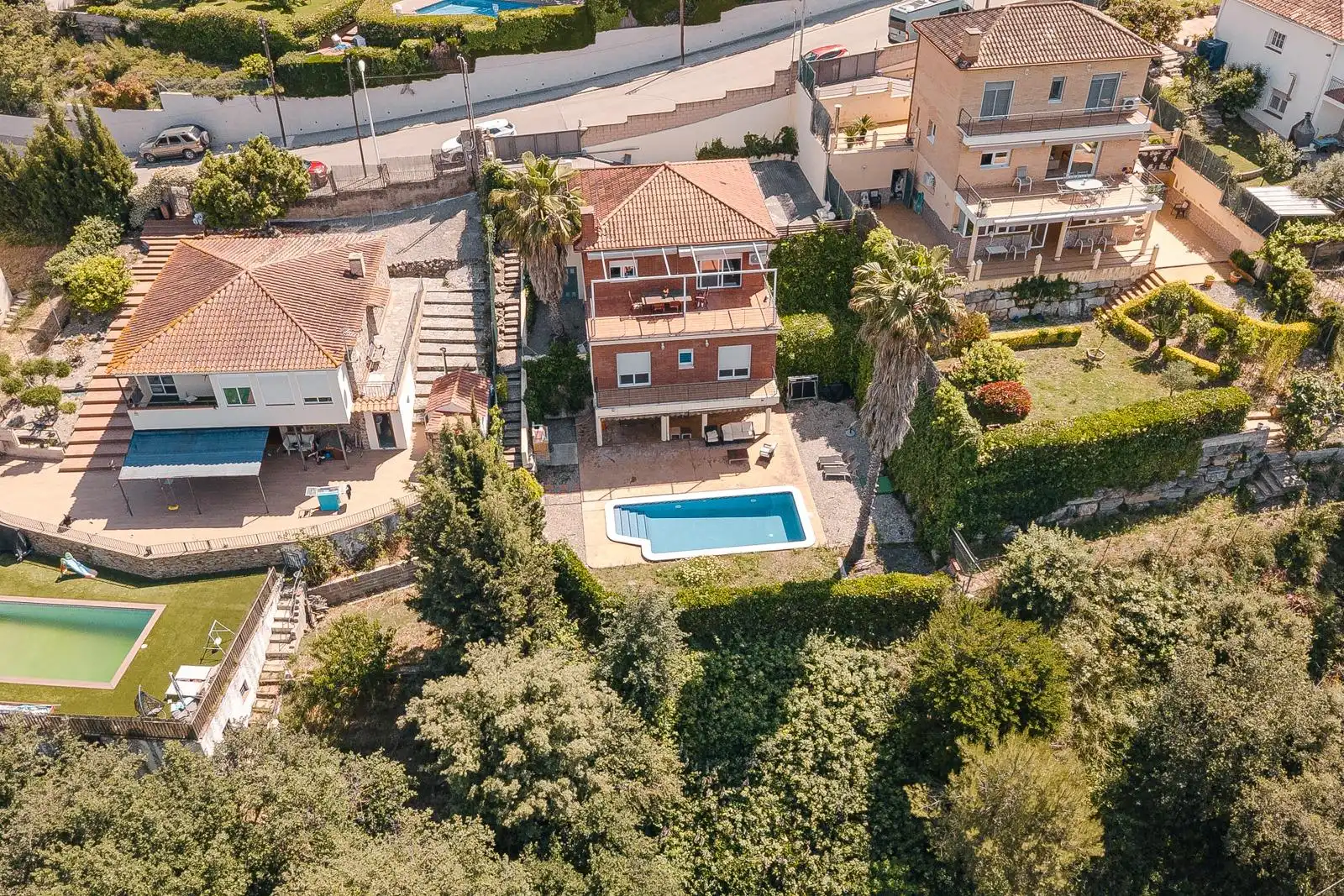 Vista exterior de Casa o xalet en venda en Caldes de Montbui amb Calefacció, Jardí privat i Terrassa