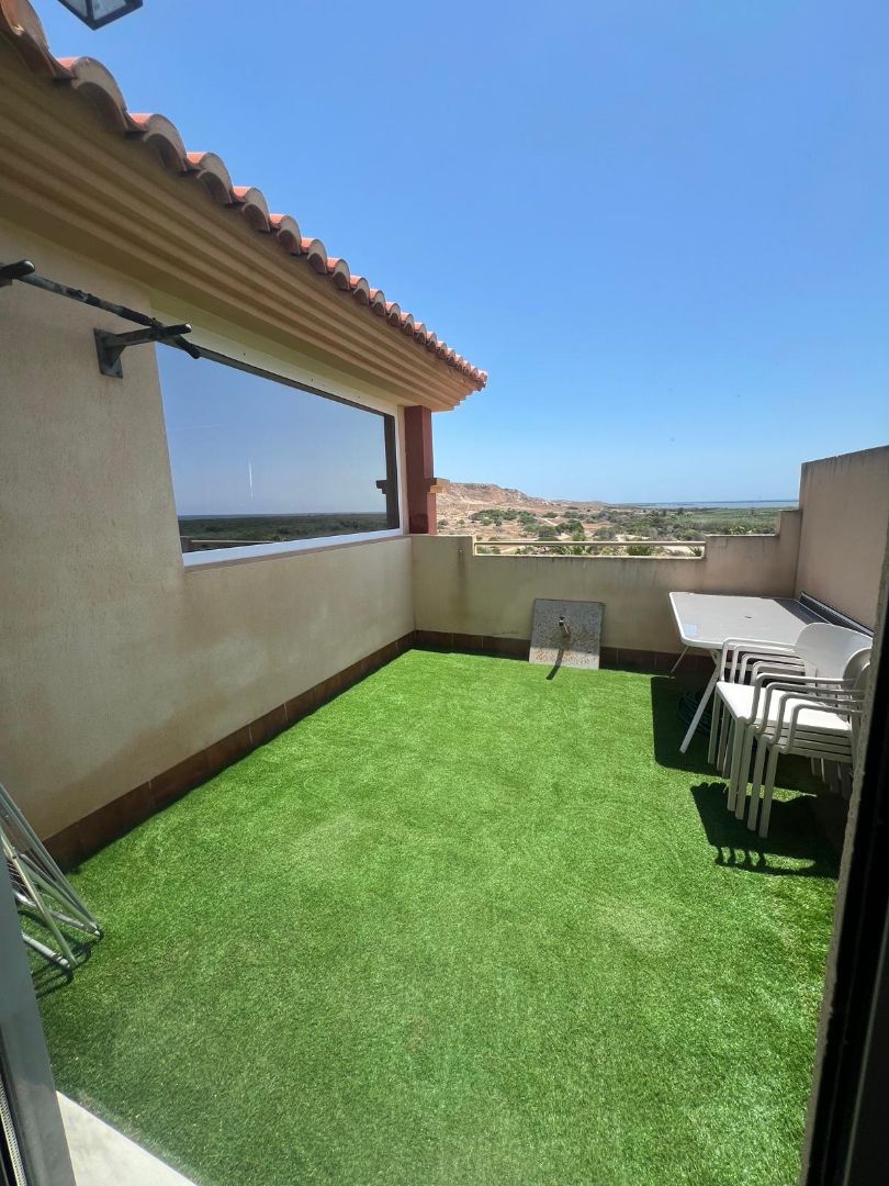 Terrace of Attic to rent in El Ejido  with Air Conditioner, Heating and Private garden