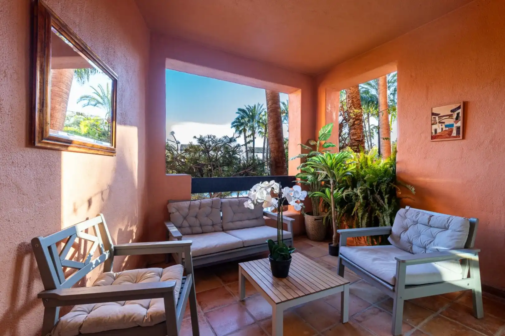 Terrasse von Wohnungen zur Miete in Marbella mit Klimaanlage, Heizung und Terrasse