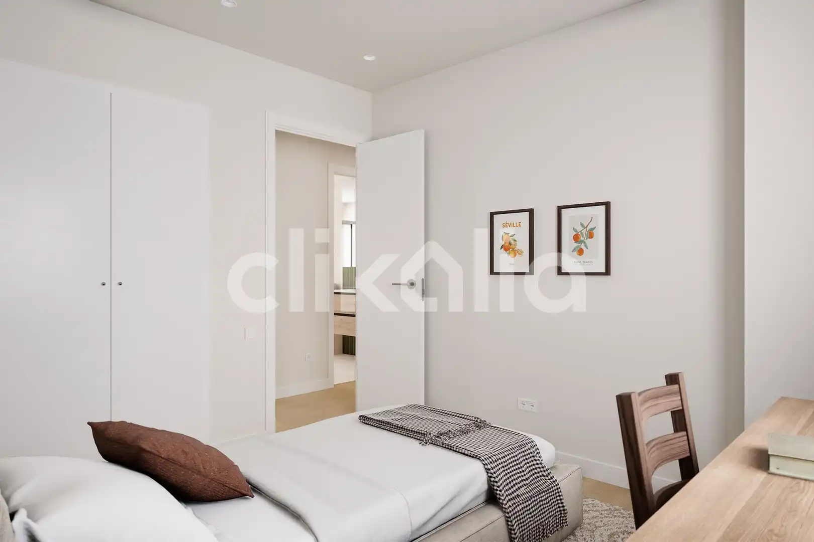 Bedroom of Flat for sale in Sevilla  with Air Conditioner, Private garden and Terrace