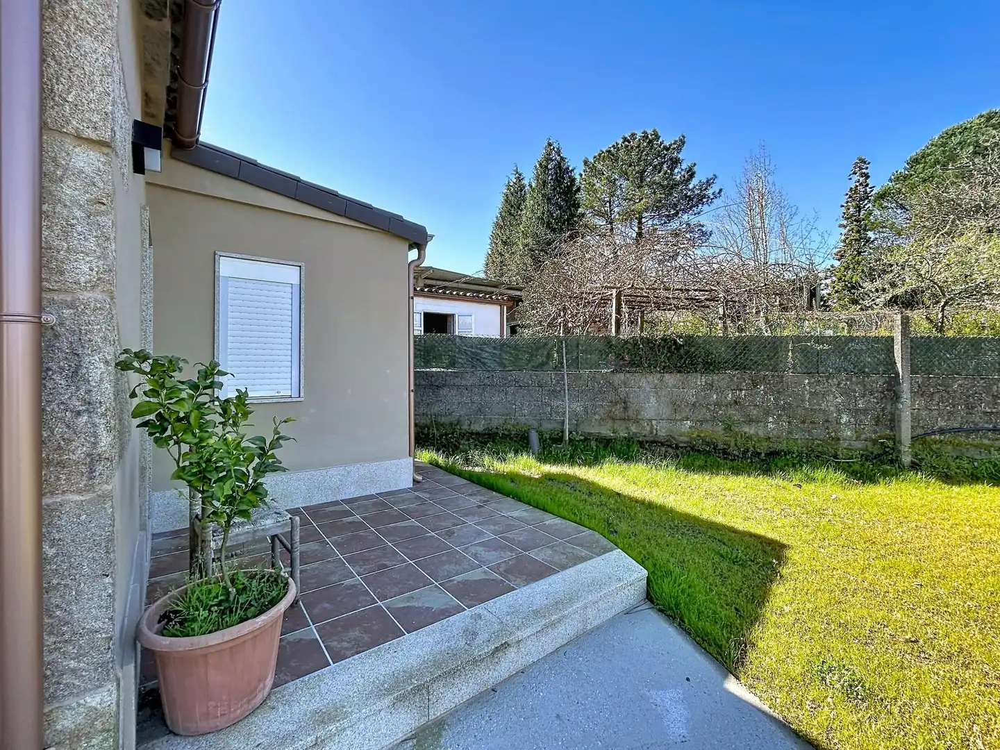 Jardín de Casa adosada en venta en Teo