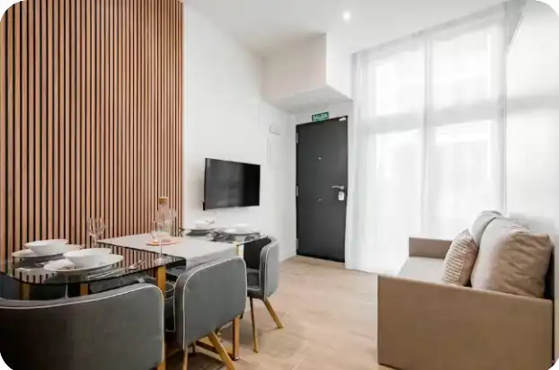 Wohnzimmer von Wohnung zum Verkauf in Jerez de la Frontera mit Klimaanlage, Abstellraum und Schwimmbad
