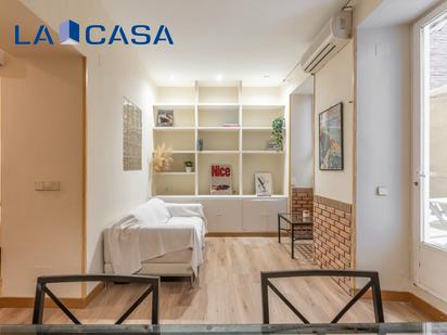 Wohnzimmer von Wohnung zum verkauf in  Madrid Capital mit Klimaanlage und Terrasse