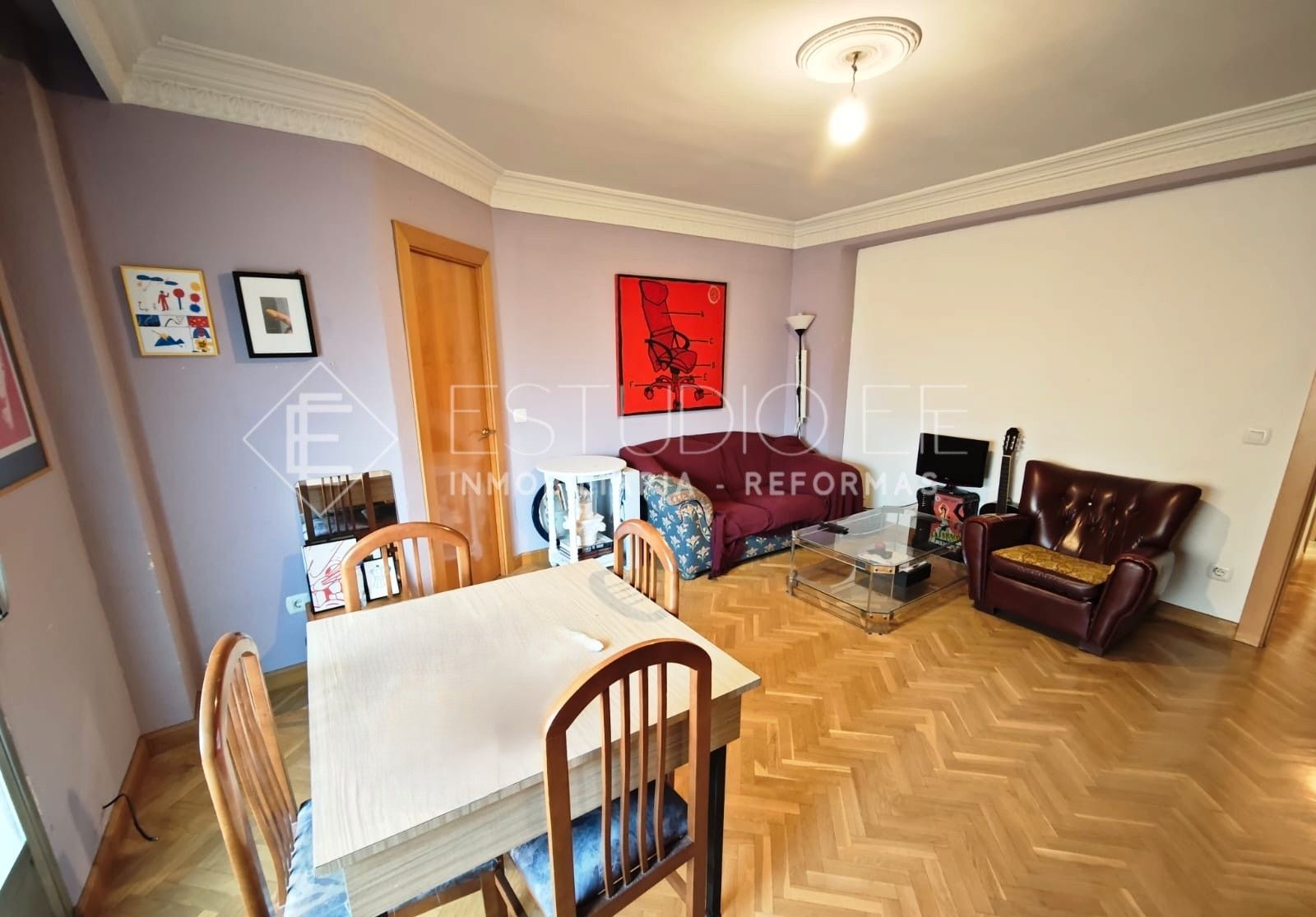 Living room of Flat for sale in Salamanca Capital  with Heating, Furnished and Balcony