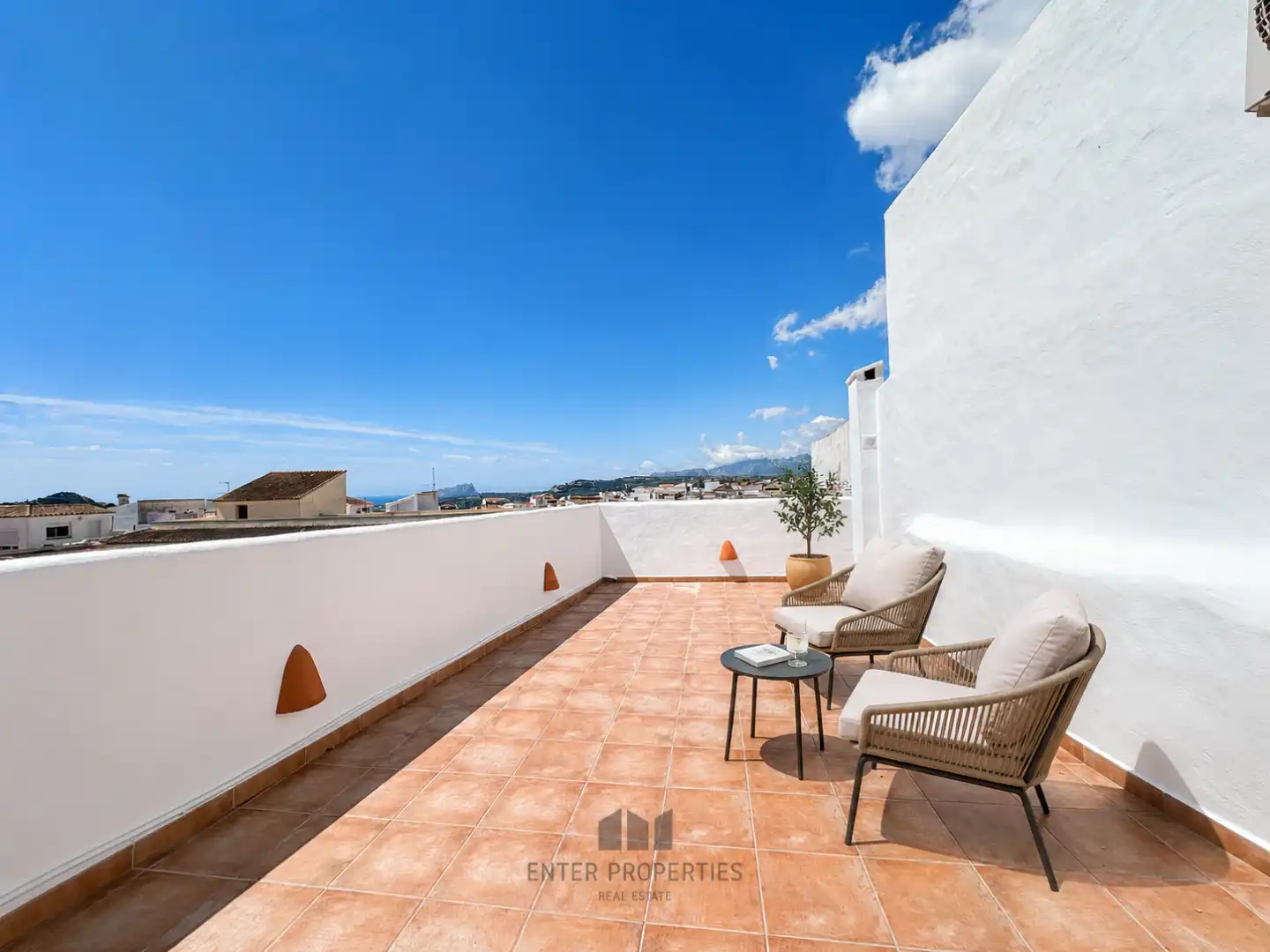 Terraza de Finca rústica en venta en Benitachell / El Poble Nou de Benitatxell con Aire acondicionado y Calefacción