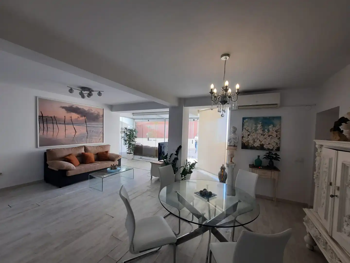 Wohnzimmer von Maisonette zum Verkauf in Torremolinos mit Klimaanlage und Terrasse