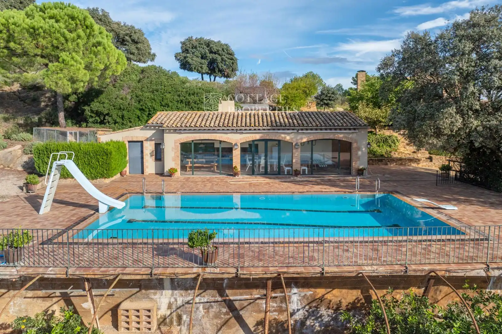 Swimming pool of Country homes for sale in Cistella  with Heating