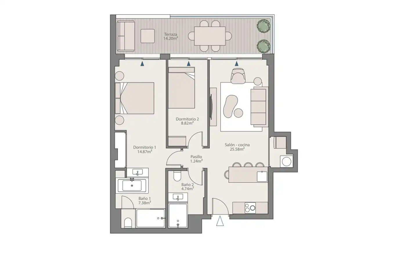 Apartament amb piscina en venda a Los Pacos, imagen 27