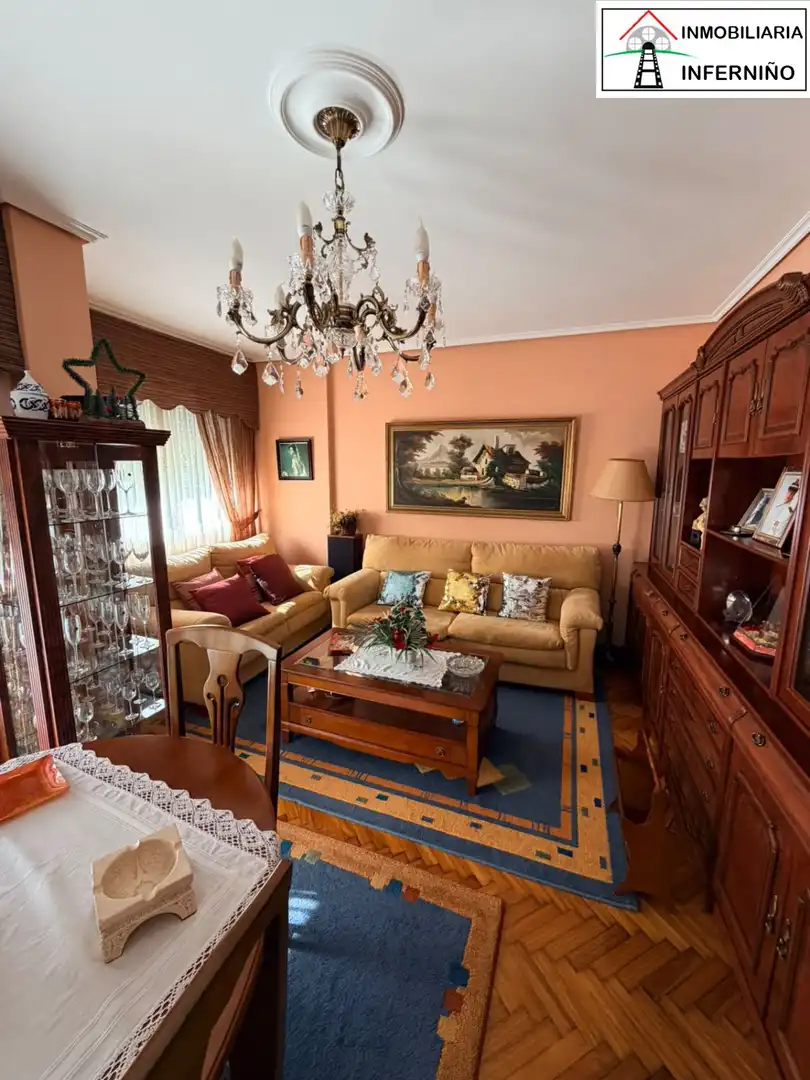 Living room of Flat for sale in A Malata - Catabois - Ciudad Jardín