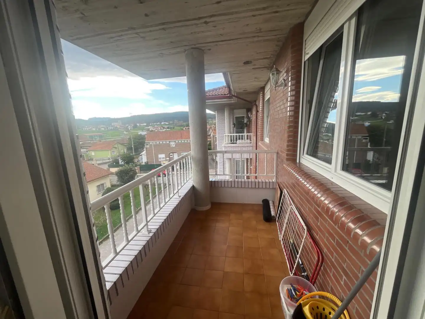 Balcony of Flat for sale in Bárcena de Cicero  with Heating, Terrace and Furnished