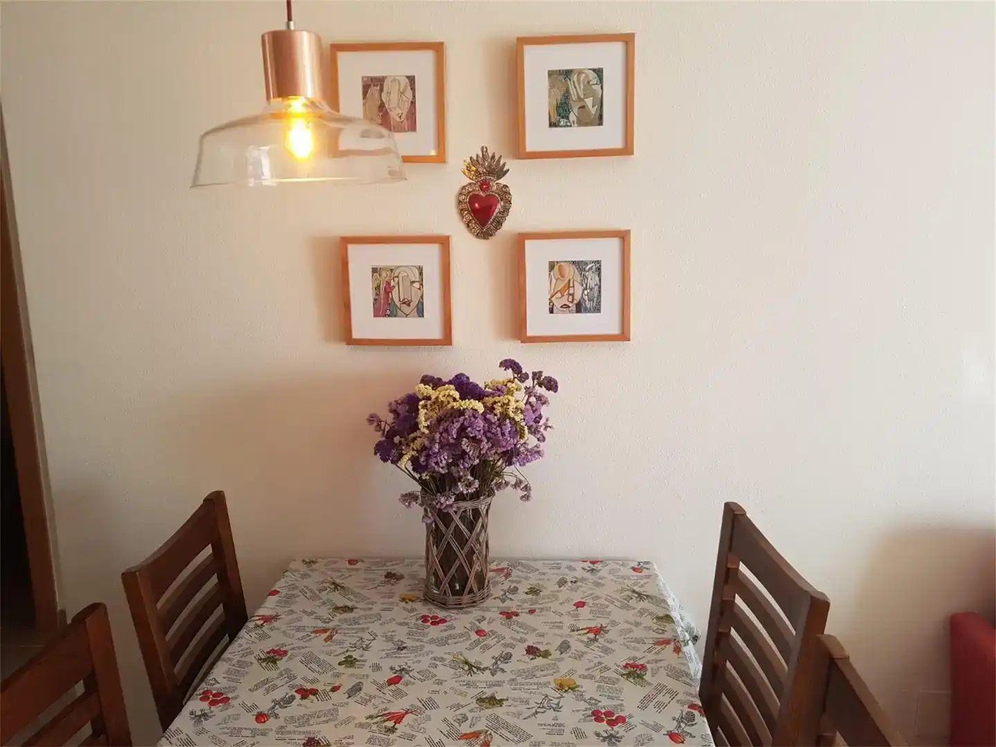 Esszimmer von Wohnung zur Miete in Vera mit Klimaanlage, Privatgarten und Schwimmbad