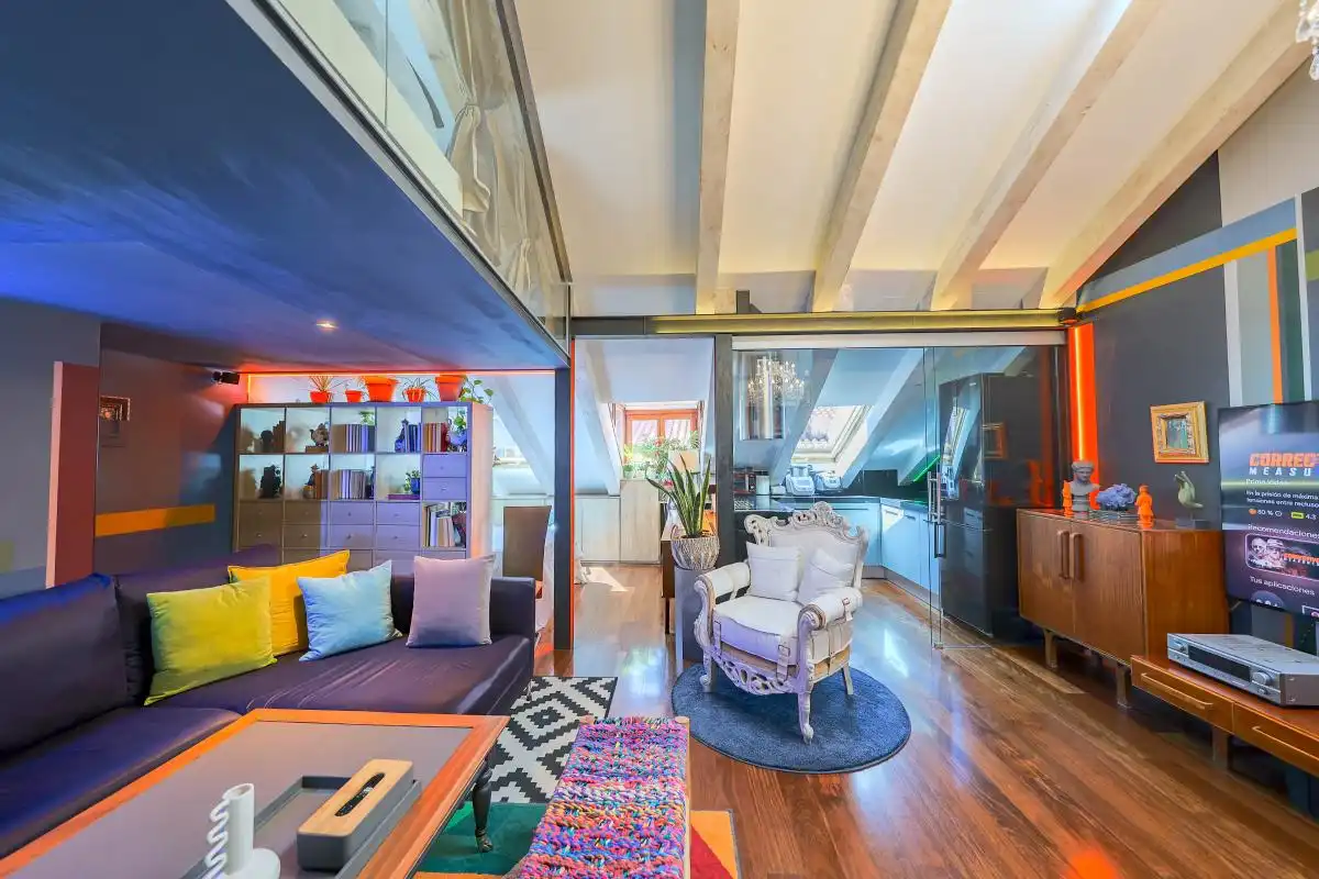 Sala d'estar de Dúplex en venda en Madrid amb Aire condicionat i Calefacció