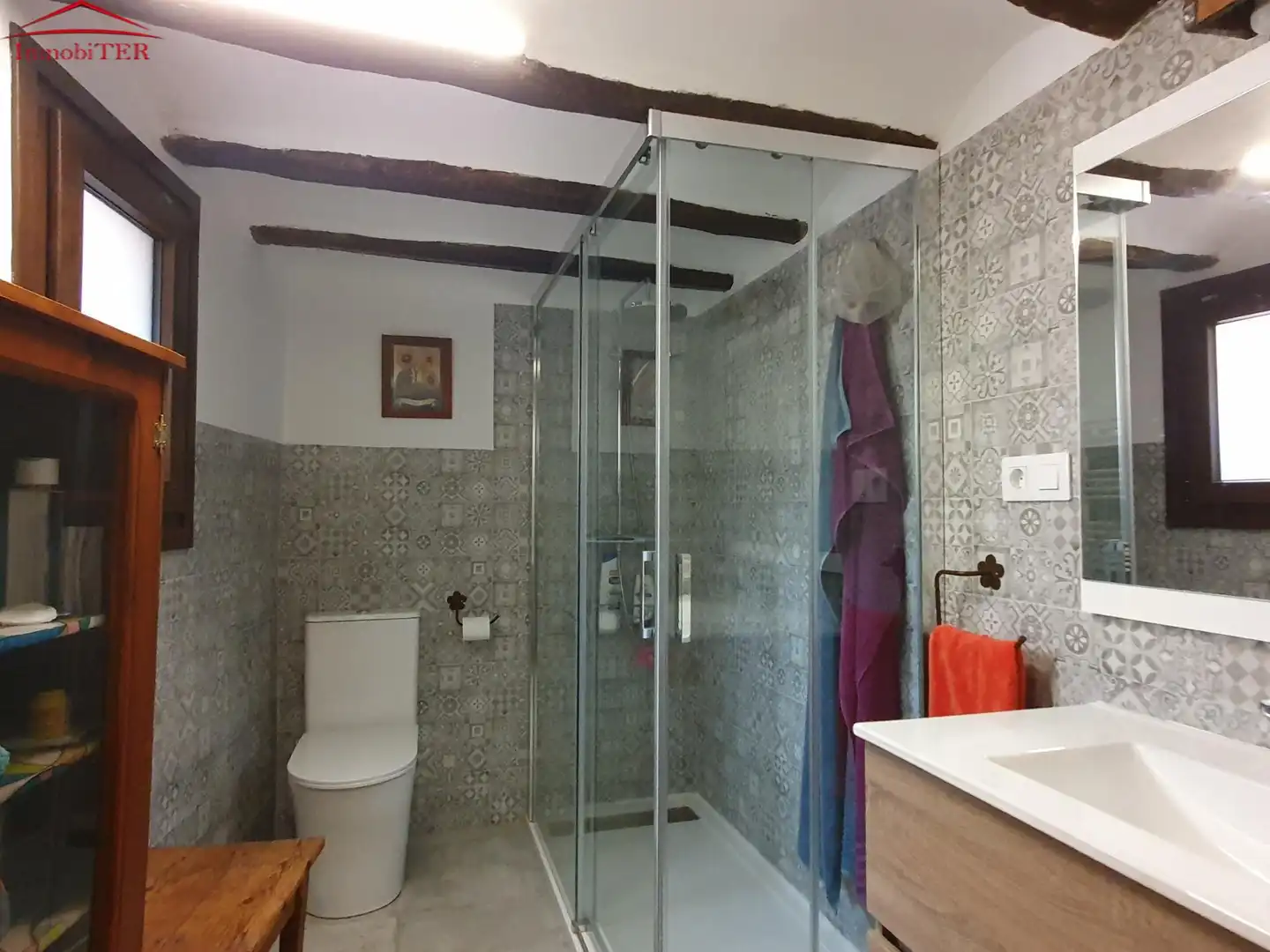 Baño de Casa o chalet en venta en Rubiales con Calefacción, Jardín privado y Trastero