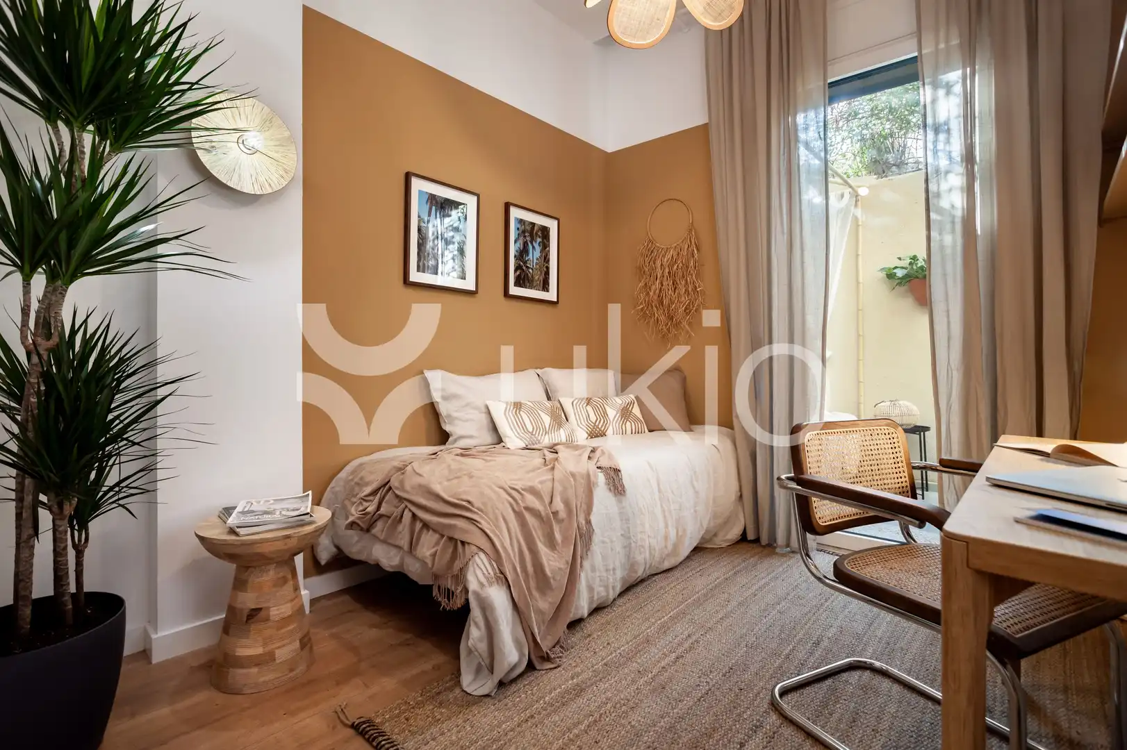 Bedroom of Apartments for rent in Barcelona  with Air Conditioner, Heating and Terrace