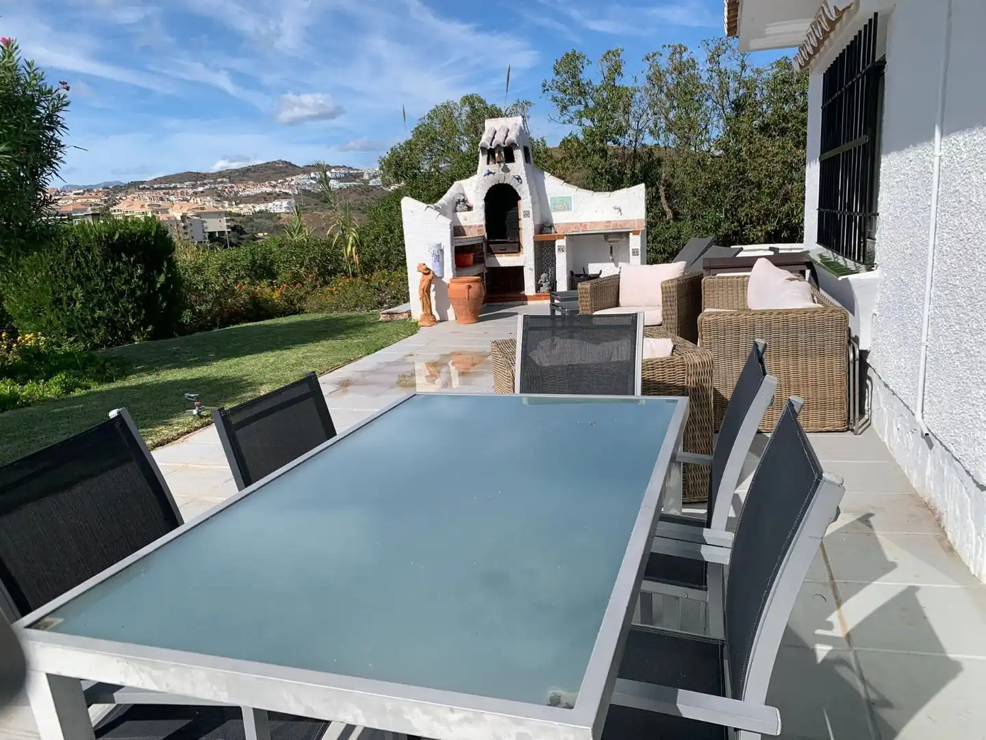 Terraza de Casa o chalet en venta en Mijas con Aire acondicionado, Jardín privado y Trastero