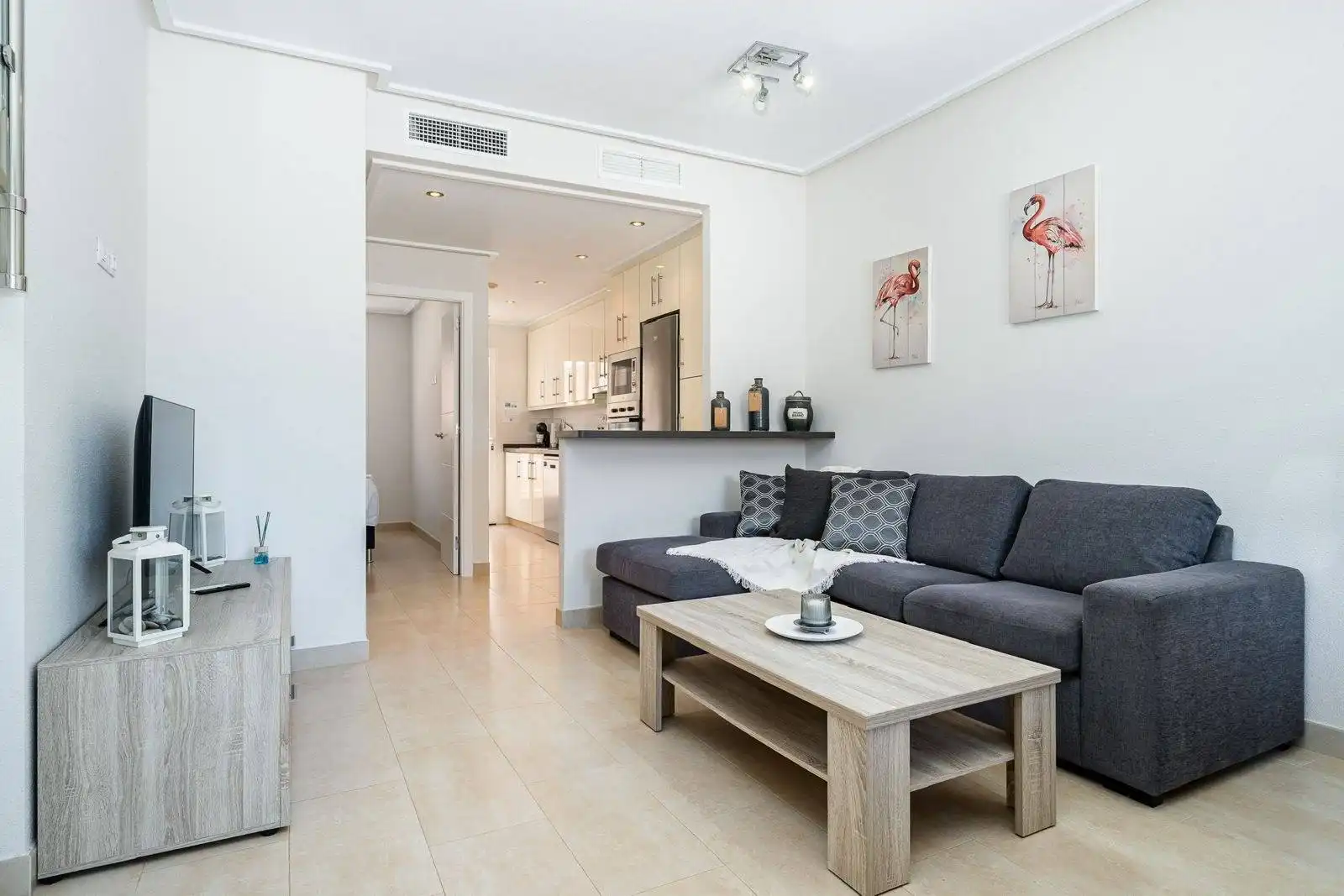 Living room of Detached homes for rent in Pilar de la Horadada  with Air Conditioner, Heating and Private garden