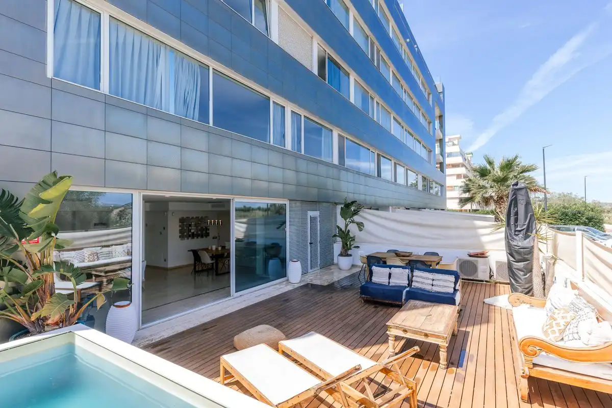 Terrasse von Maisonette zum Verkauf in Eivissa mit Klimaanlage, Heizung und Terrasse