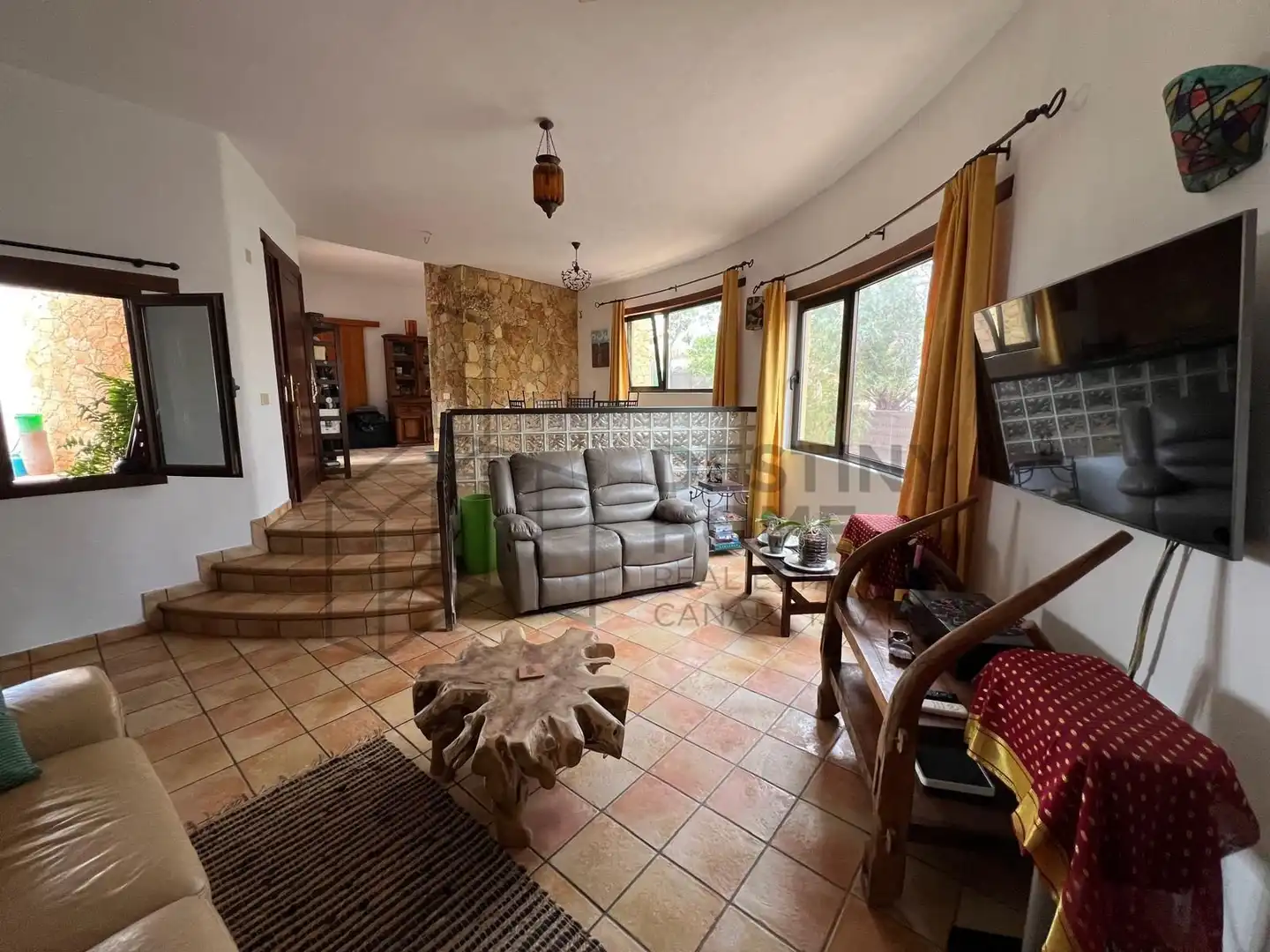 Living room of Country homes for sale in La Oliva  with Air Conditioner, Private garden and Terrace