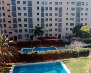 Piscina de Pis de lloguer en  Valencia Capital amb Aire condicionat, Jardí privat i Parquet