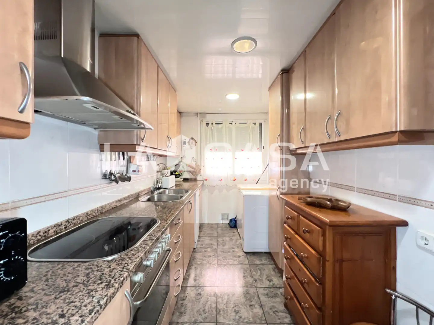 Kitchen of Flat for sale in Badalona  with Air Conditioner and Furnished