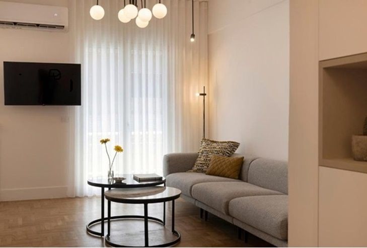 Living room of Flat to rent in  Huelva Capital  with Air Conditioner, Furnished and Pets allowed