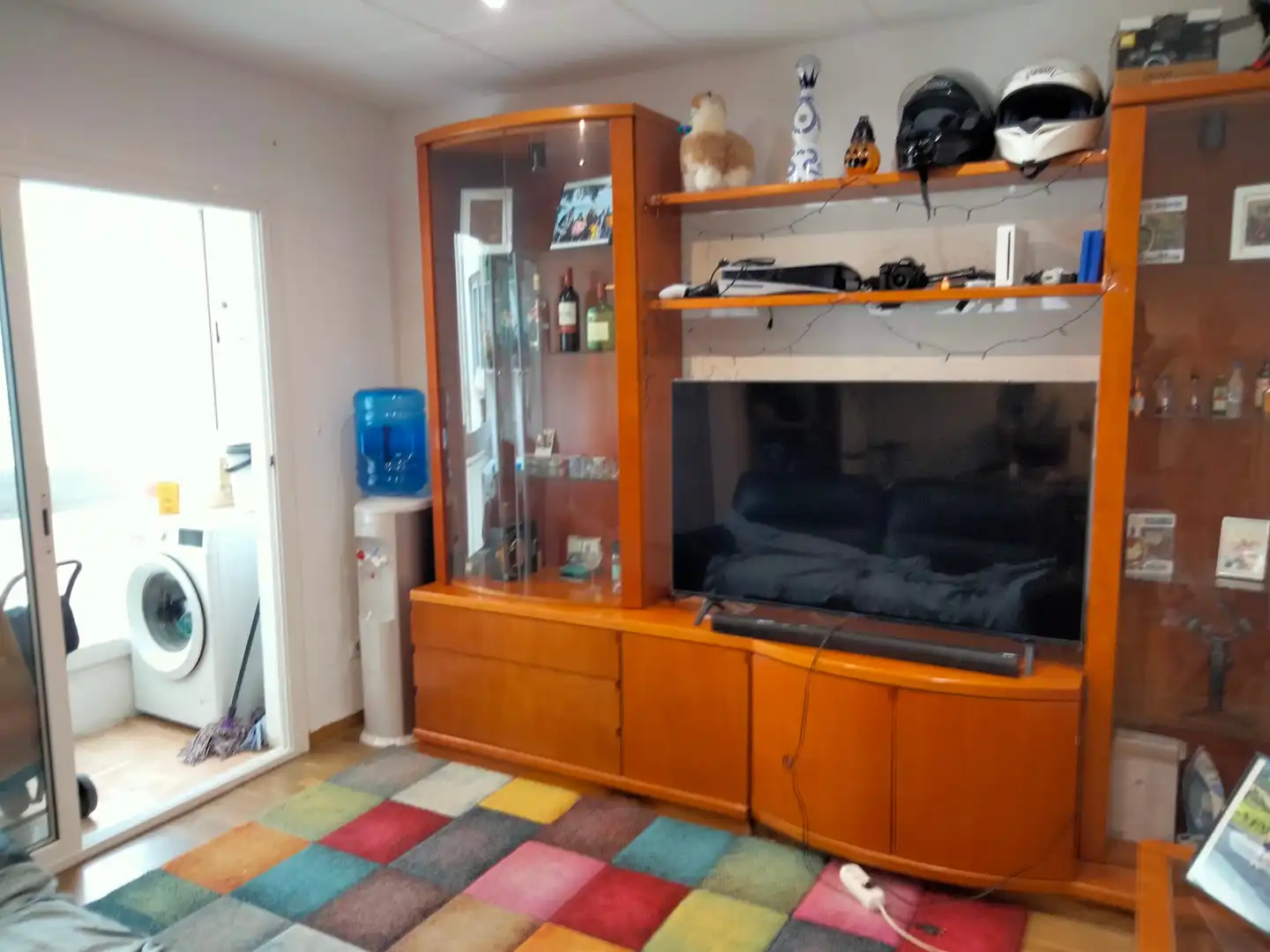 Sala de estar de Piso en venta en Santa Coloma de Gramenet con Parquet y Balcón