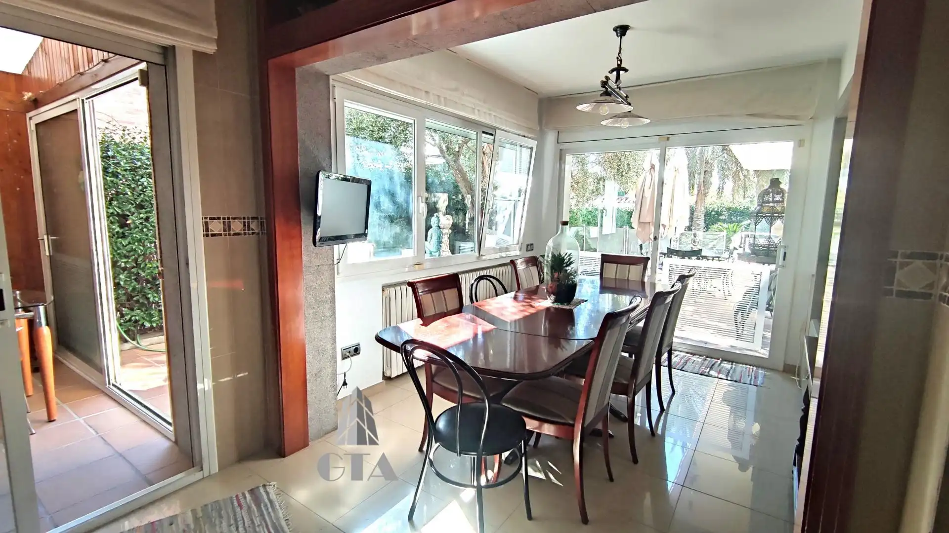 Dining room of Houses for sale in Sant Cugat del Vallès  with Heating, Private garden and Terrace