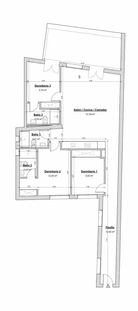 Ático en venta en Madrid con Aire acondicionado, Calefacción y Terraza
