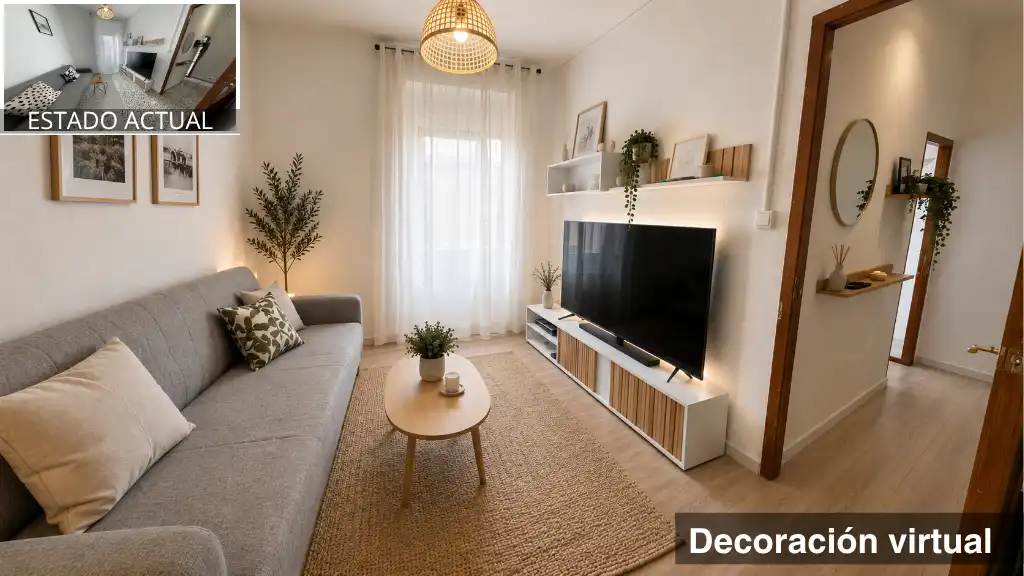 Sala d'estar de Pis en venda en Alcoy / Alcoi amb Moblat, Forn i Rentadora