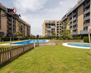 Exterior view of Flat for sale in  Granada Capital  with Air Conditioner and Terrace