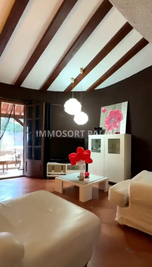 Living room of Houses for sale in Lliçà d'Amunt  with Private garden, Terrace and Swimming Pool