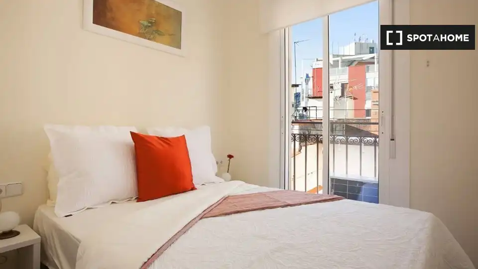 Bedroom of Flat for rent in Barcelona  with Air Conditioner, Heating and Furnished