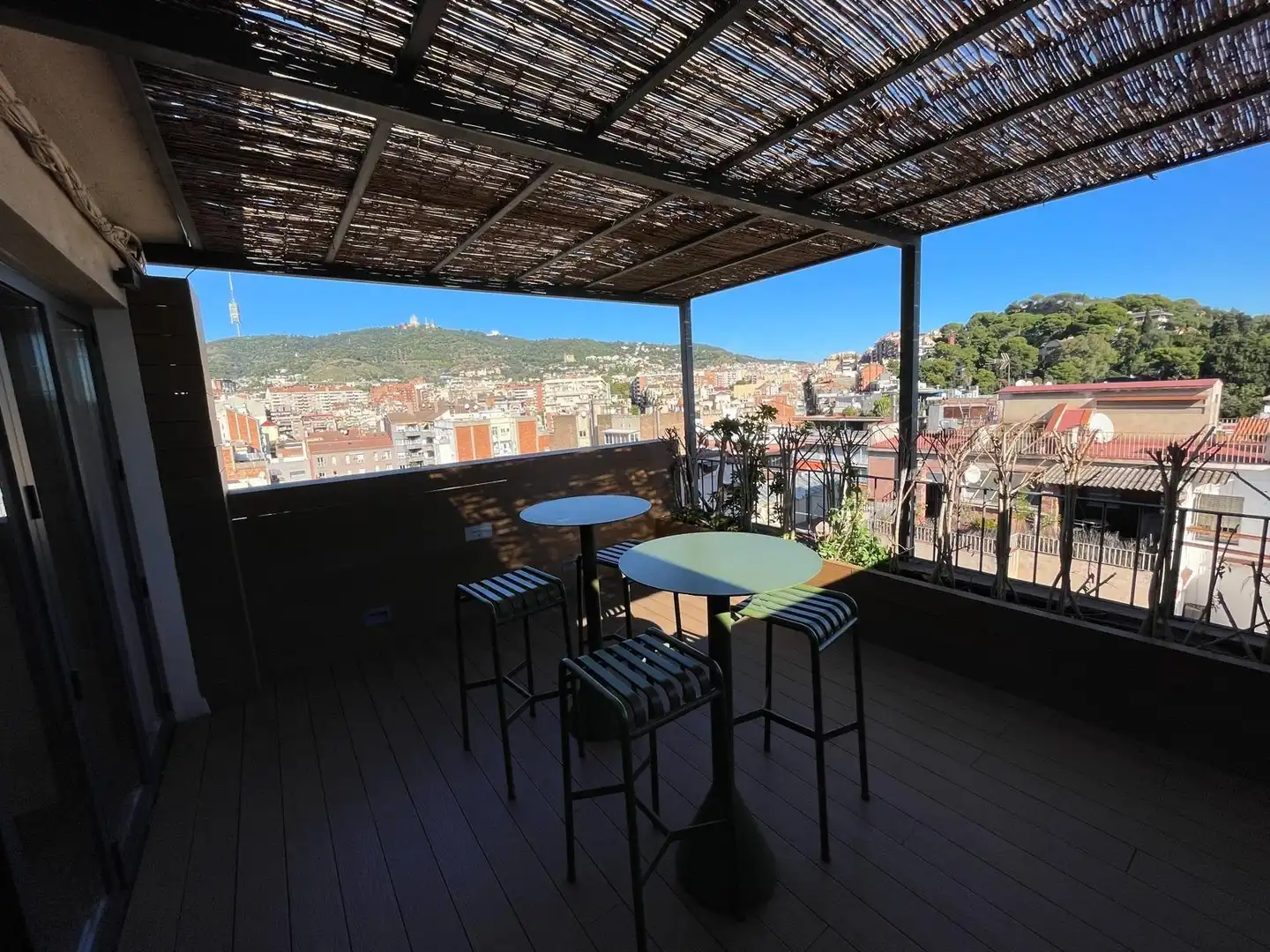 Terraza de Piso de alquiler en Barcelona con Aire acondicionado, Calefacción y Parquet