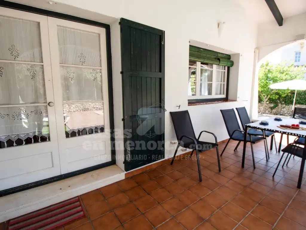 Vista exterior de Finca rústica en venta en Es Castell con Aire acondicionado, Terraza y Piscina