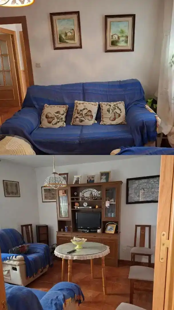 Sala de estar de Casa adosada en venta en Bonete con Amueblado, Horno y Lavadora