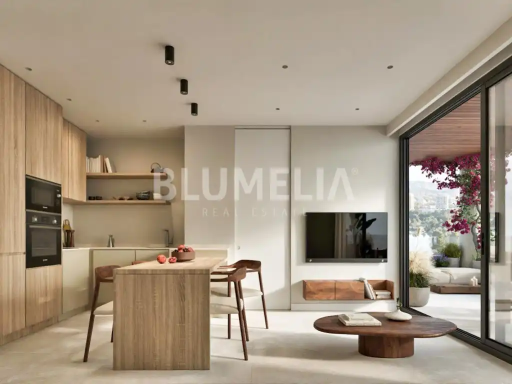 Sala de estar de Apartamento en venta en Calpe / Calp con Aire acondicionado, Calefacción y Jardín privado