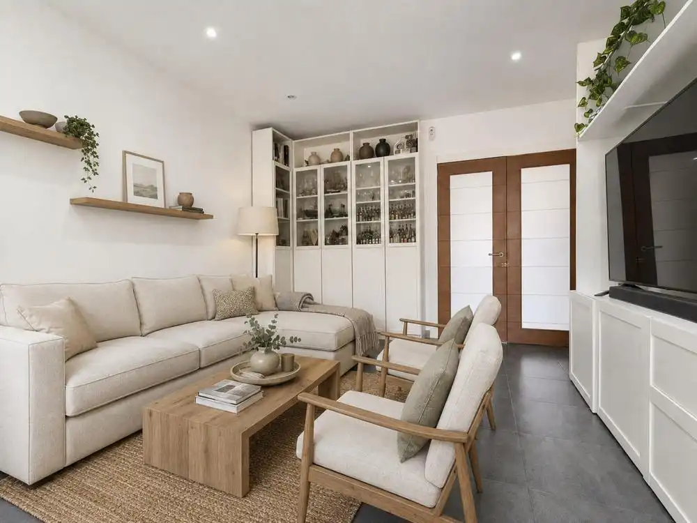 Sala d'estar de Casa o xalet en venda en Llucmajor amb Aire condicionat, Jardí privat i Traster