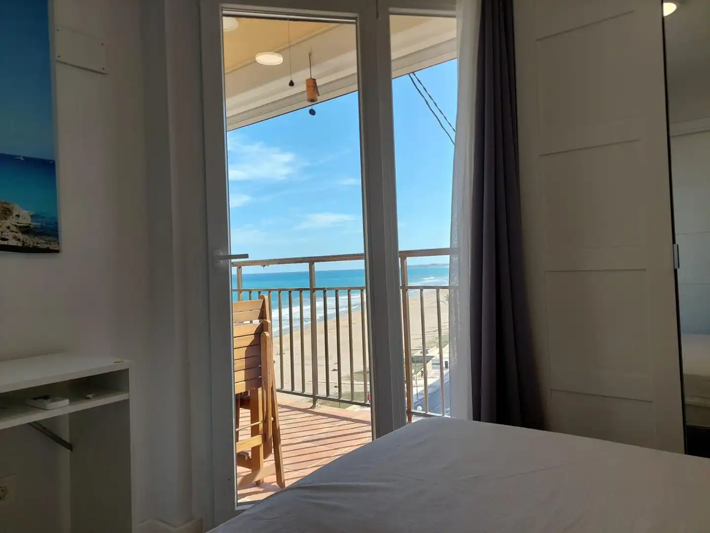 Schlafzimmer von Wohnung zur Miete in El Campello mit Klimaanlage, Terrasse und Möbliert