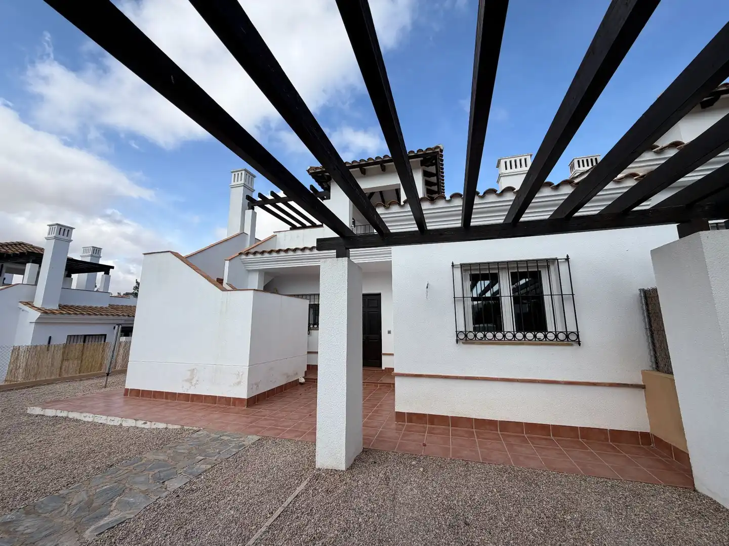 Vista exterior de Casa o chalet en venta en Fuente Álamo de Murcia con Aire acondicionado, Jardín privado y Terraza