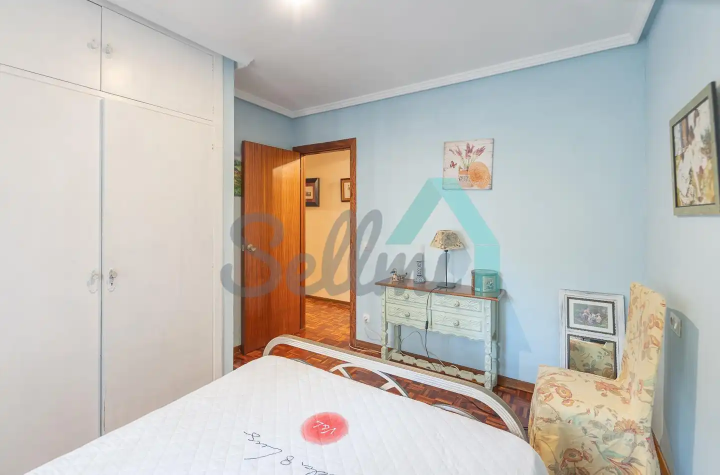 Schlafzimmer von Wohnung zur Miete in Castrillón mit Heizung, Parkett und Terrasse